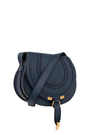 CHLOÉ エレファントグレーのチックなサドルハンドバッグ