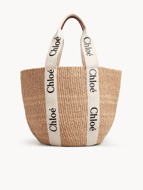 CHLOÉ Mini Pouch Handbag - Chic Raffia Design for Women