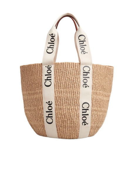 CHLOÉ Mini Pouch Handbag - Chic Raffia Design for Women