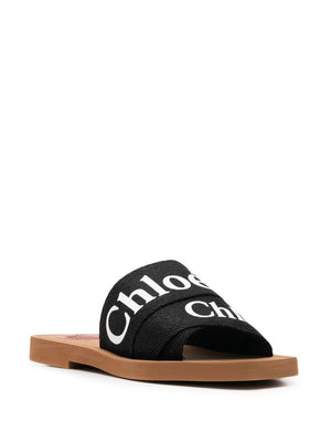 CHLOÉ Woody Flat Sandal with BCO Logo