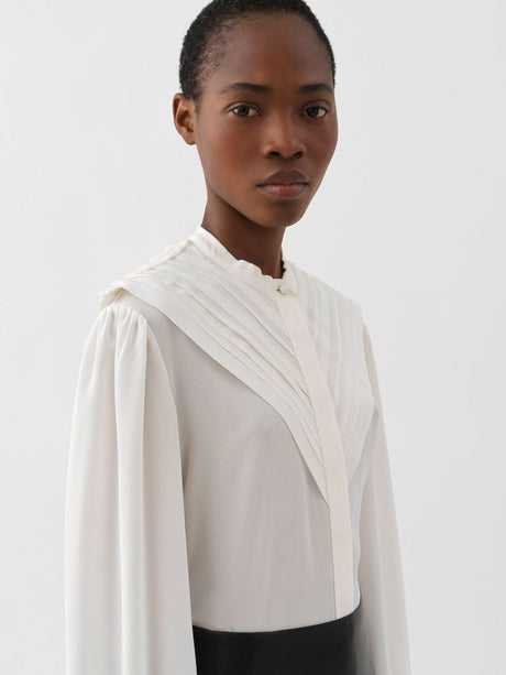 CHLOÉ White Iconic Silk Top for Women