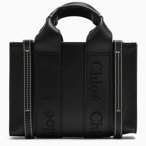 CHLOÉ Mini Leather Handbag with Woody Ribbon