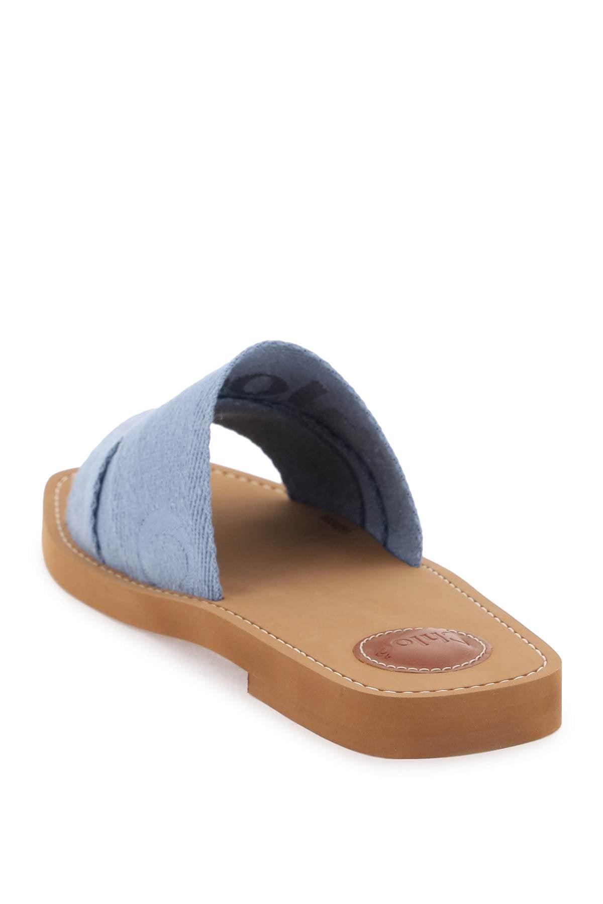 CHLOÉ Pink & Purple Linen Sandals for Women