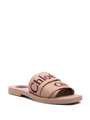 CHLOÉ Woody Flat Ballerina Shoes for Women - FW24 Collection