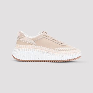 CHLOÉ Beige Sneaker with White Sole for Women