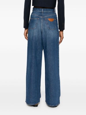 CHLOÉ High-Rise Wide Leg Denim Jeans