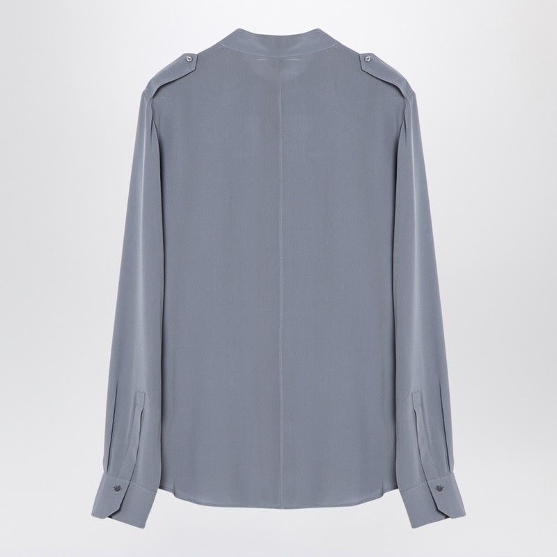 CHLOÉ Silk Blouse with Mandarin Collar for Women