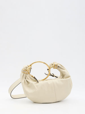 CHLOÉ Mini Hobo Handbag with Metallic Accents - 32x14x10cm