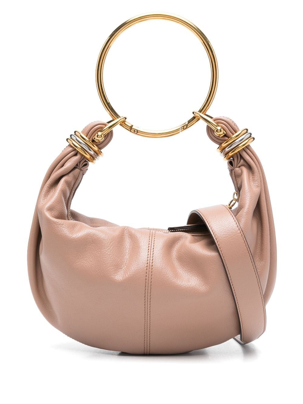 CHLOÉ Mini Luxe Leather Hobo Handbag