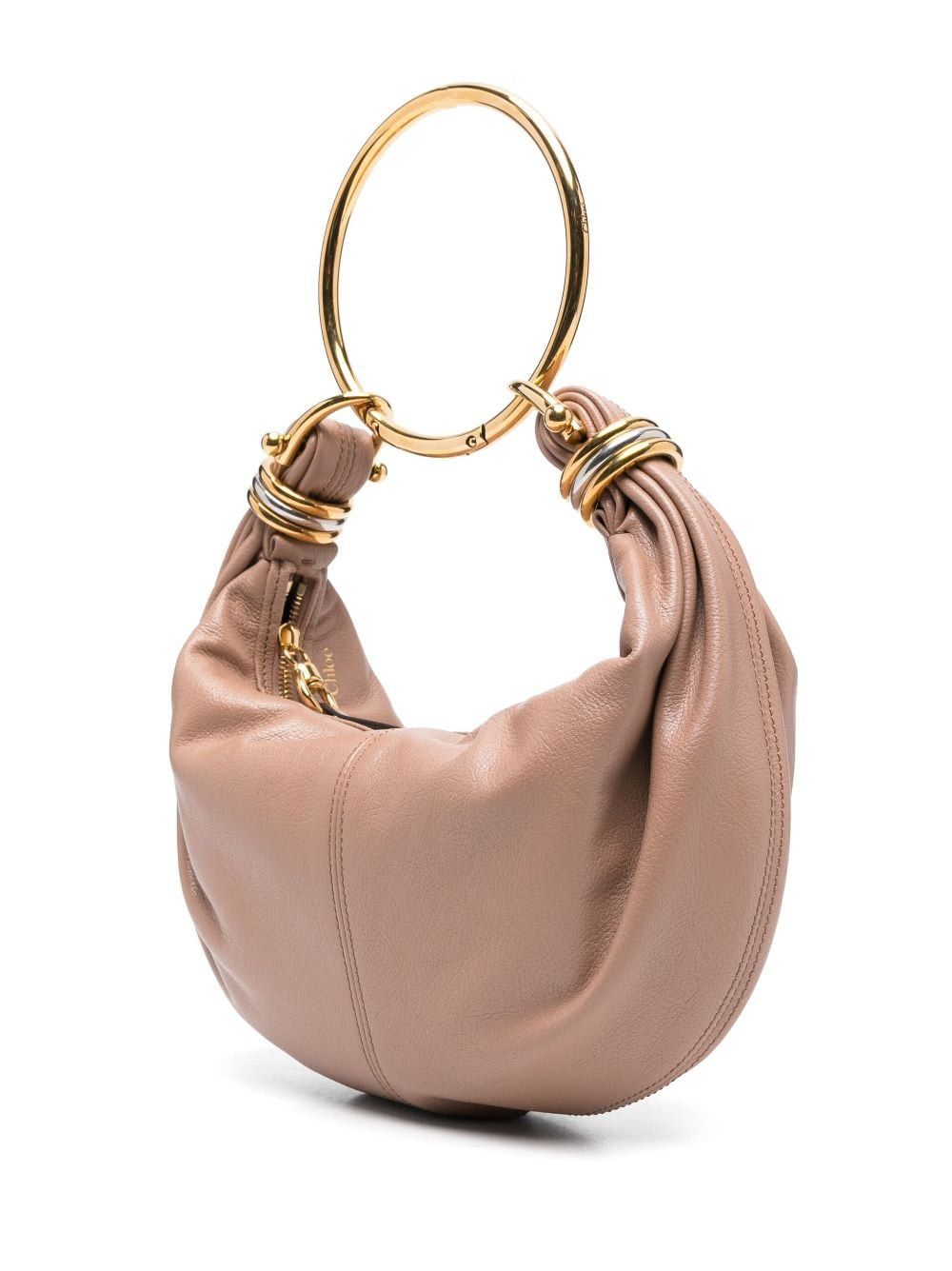 CHLOÉ Mini Luxe Leather Hobo Handbag