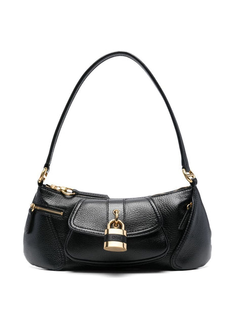 CHLOÉ The Chic Mini Shoulder Bag - Black & Gold