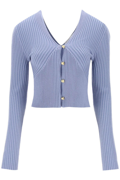 CHLOÉ Women’s Fitted Cardigan with Sculpted Buttons - Size S