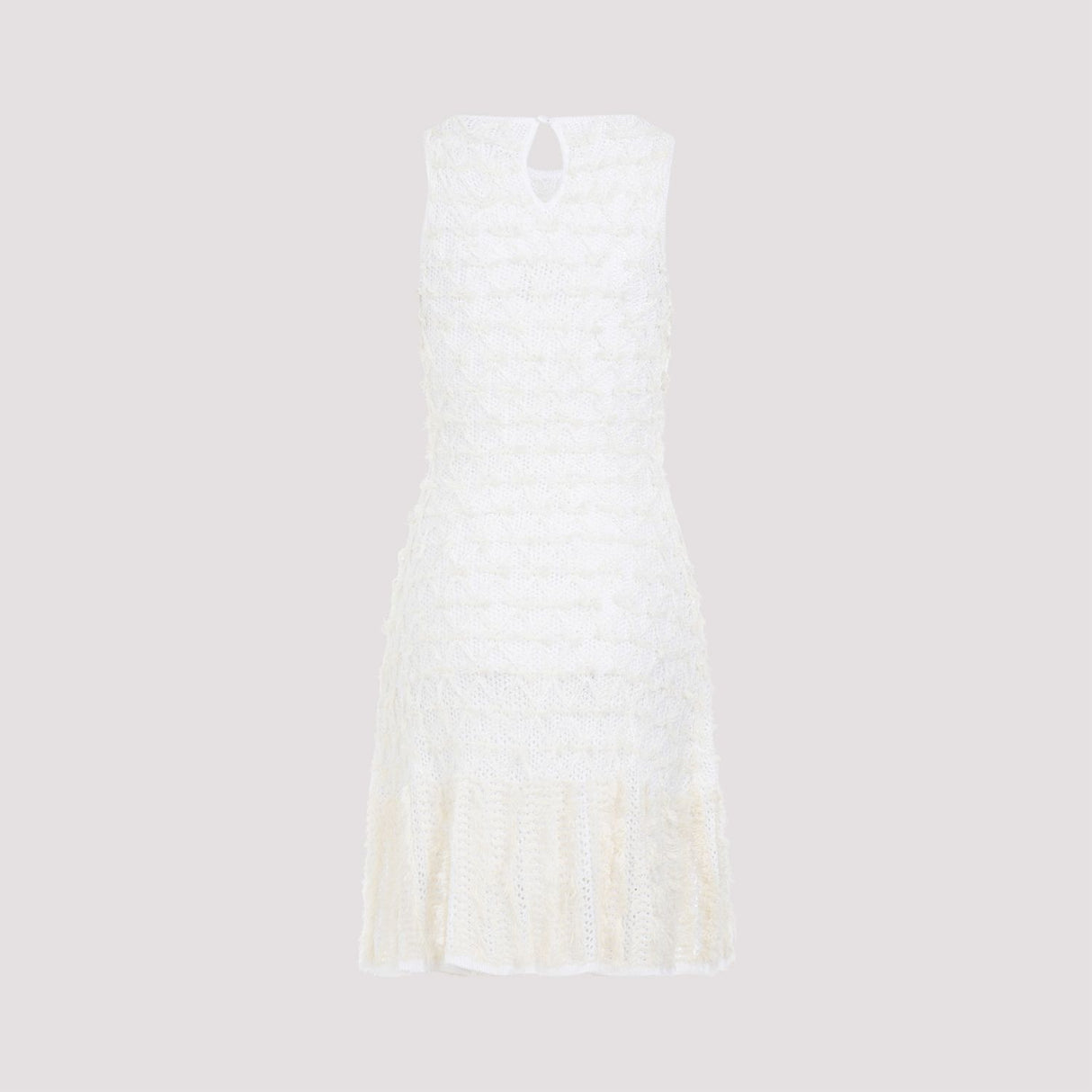 CHLOÉ Elegant Viscose Mini Dress with Silk and Cashmere Blend