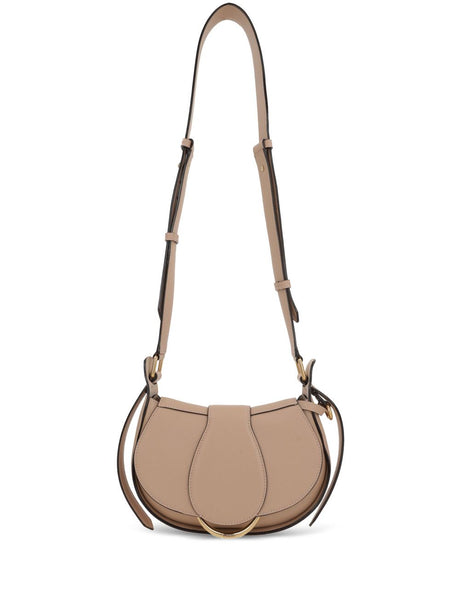 CHLOÉ Mini Leather Crossbody Bag with Golden Accents