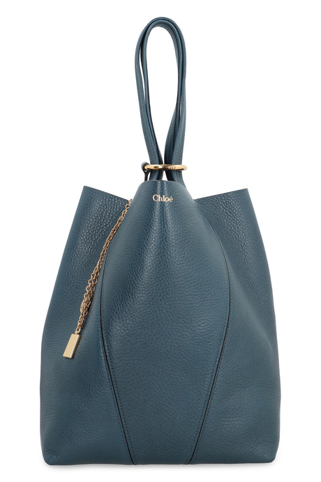 CHLOÉ Pebbled Calfskin Tote Bag - 27cm x 30cm x 24cm