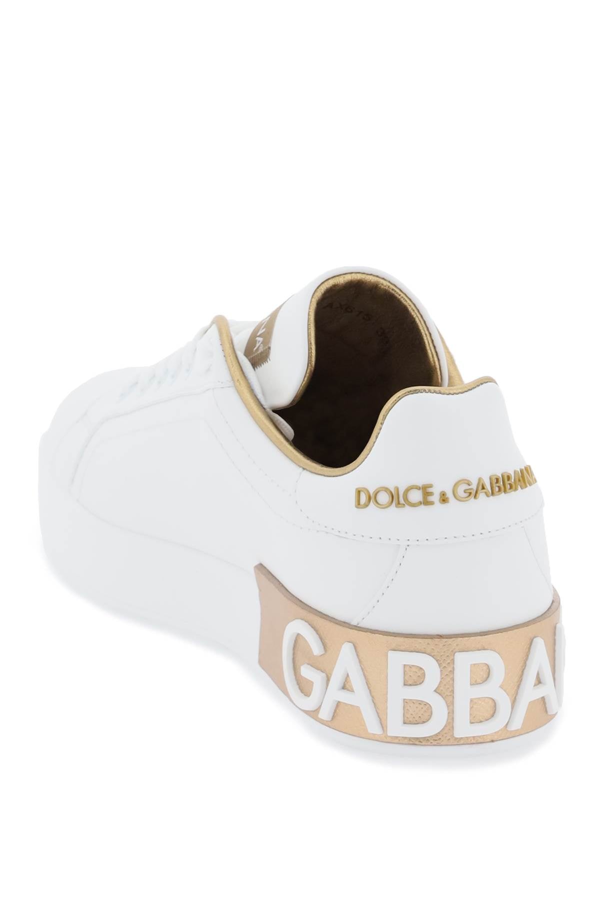 DOLCE & GABBANA ファッションセンスの高い女性のための高品質レザースニーカー