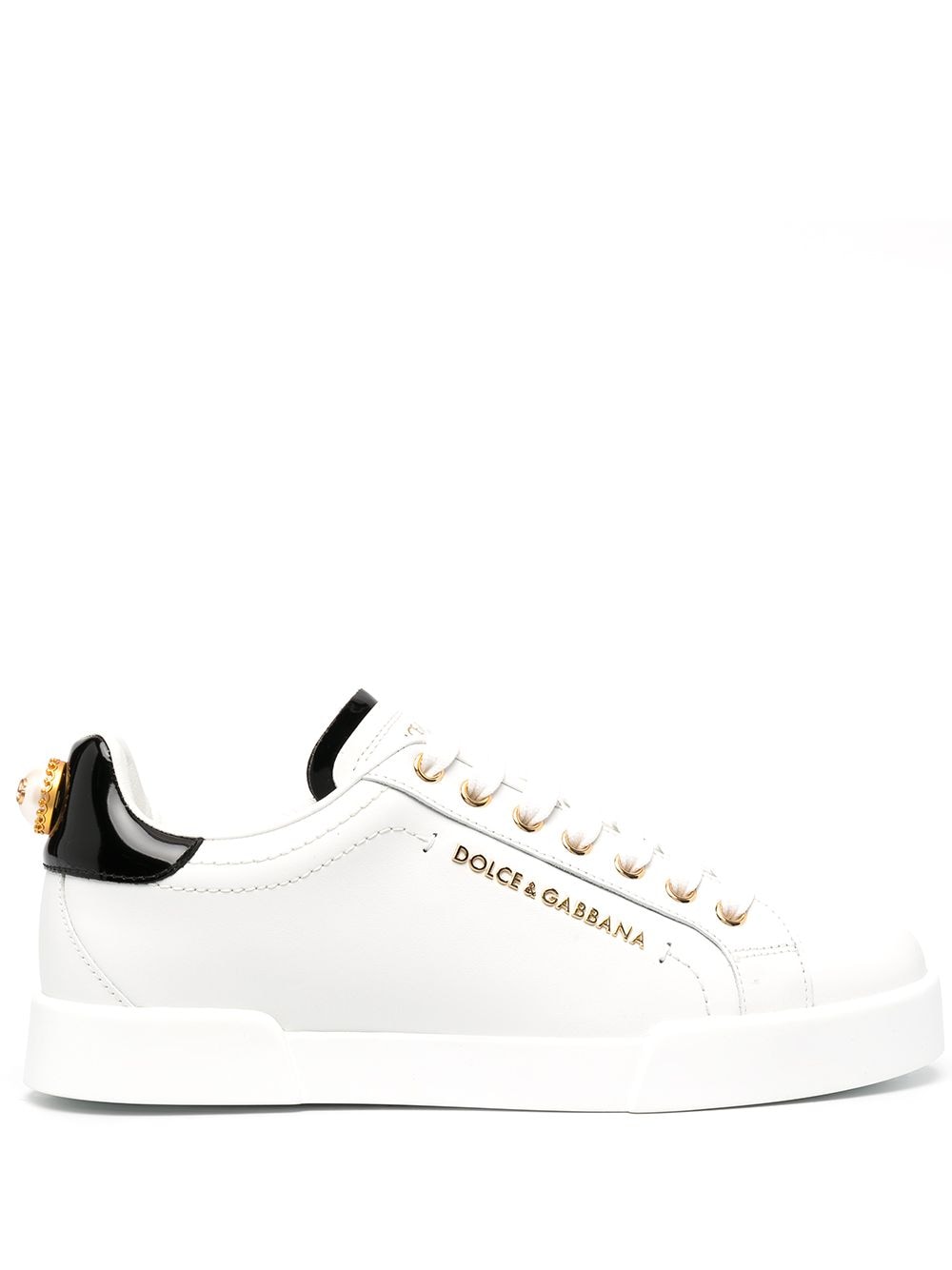 DOLCE & GABBANA Luxury Leather Portofino Sneakers for Women