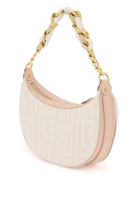 BALMAIN Trendy Quilted Leather Hobo Bag