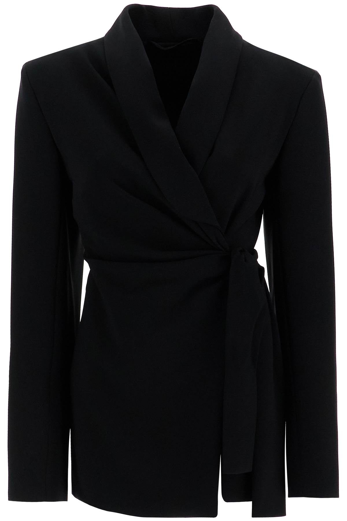 MAX MARA PIANOFORTE Asymmetrical Draped Robe Jacket - IT Size 38