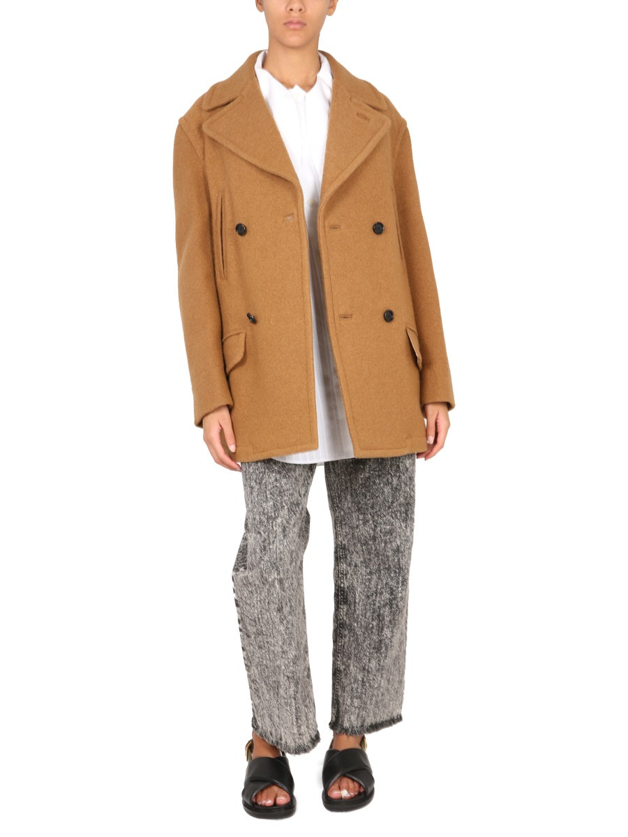 MARNI Double-Breasted Virgin Wool Jacket for Women