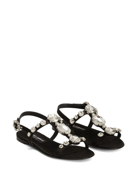 DOLCE & GABBANA Crystal Embellished Sandals for Women