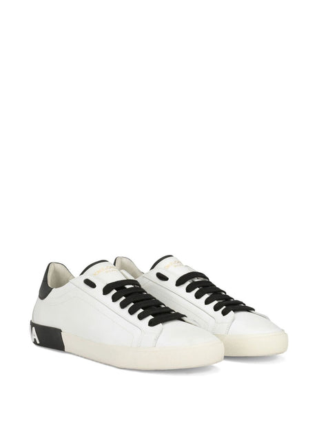 DOLCE & GABBANA Classic Leather High-Top Sneakers for Men