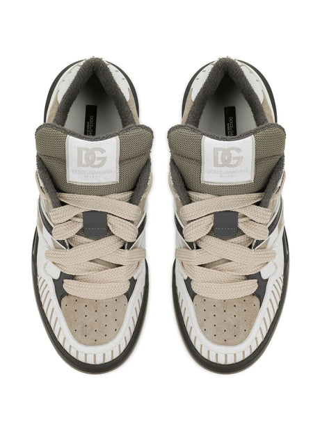 DOLCE & GABBANA Luxury Leather Sneakers for Men - New Rome Style