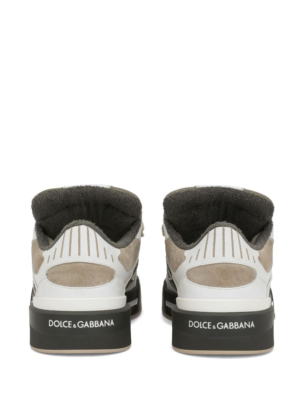 DOLCE & GABBANA Luxury Leather Sneakers for Men - New Rome Style