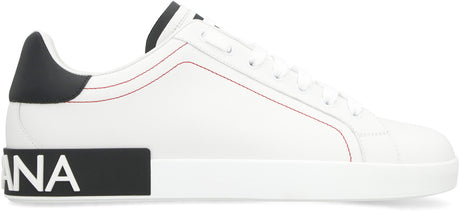 DOLCE & GABBANA Stylish Leather Trainer for Men