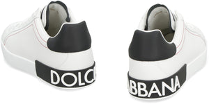 DOLCE & GABBANA Stylish Leather Trainer for Men