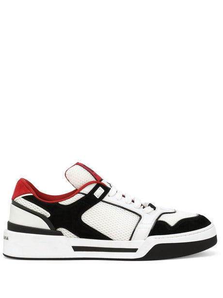 DOLCE & GABBANA Leather and Mesh Sneakers for Men