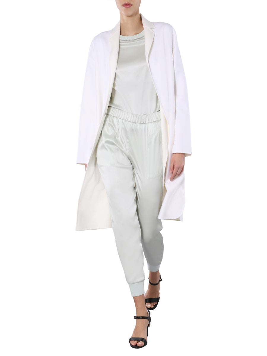 FABIANA FILIPPI Elegant Regular Fit Jacket with V-Neck and Jewel Detail