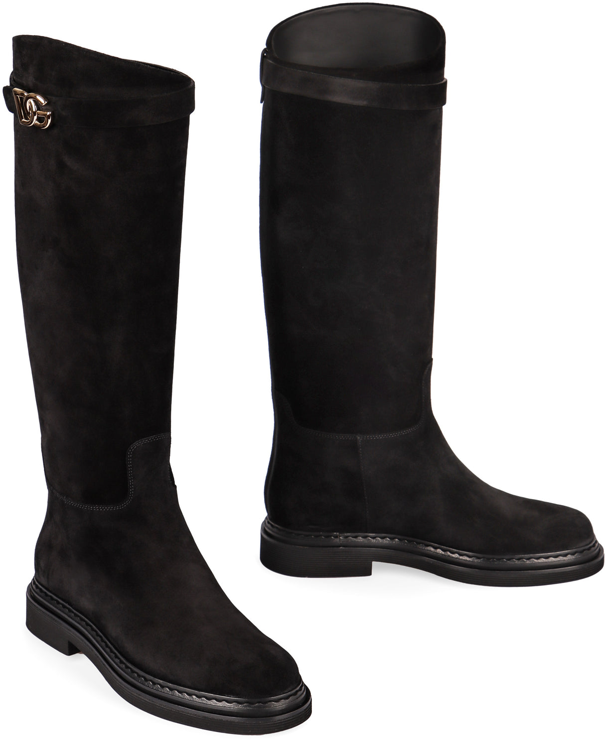 DOLCE & GABBANA Suede Knee High Boots for Women