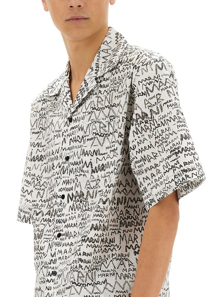 MARNI Pencil Logo Print Shirt - SS25 Edition