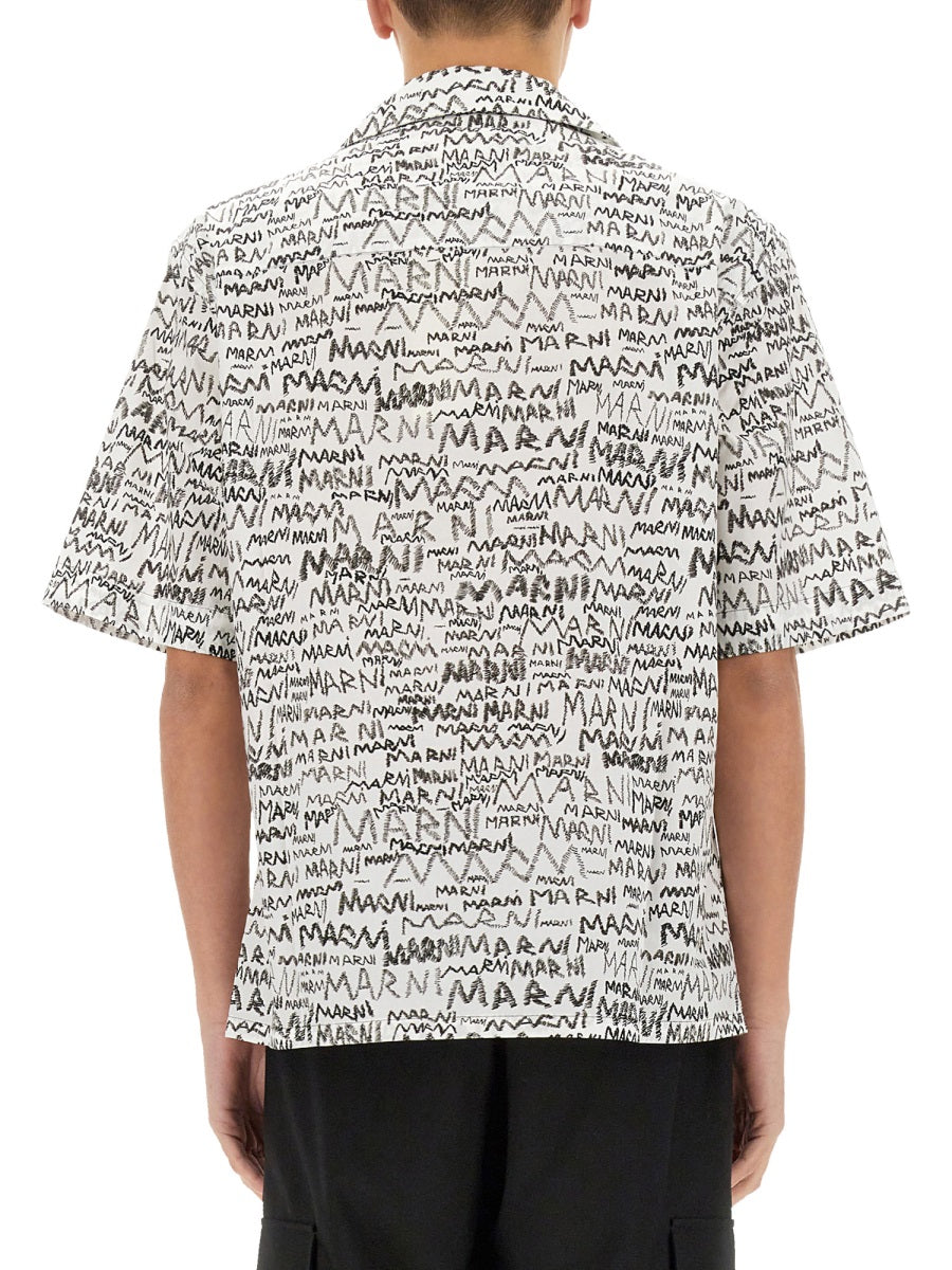 MARNI Pencil Logo Print Shirt - SS25 Edition