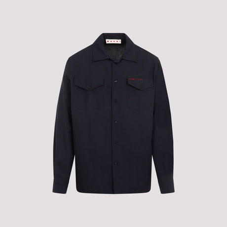 MARNI Premium Virgin Wool Shirt for Men - FW24 Collection