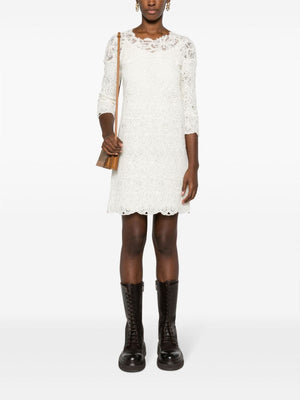 ERMANNO SCERVINO Chic Guipure Lace Mini Shift Dress