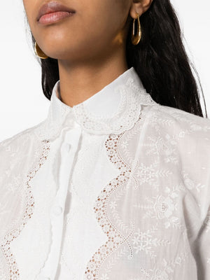 ERMANNO SCERVINO Embroidered Mini Shirt Dress