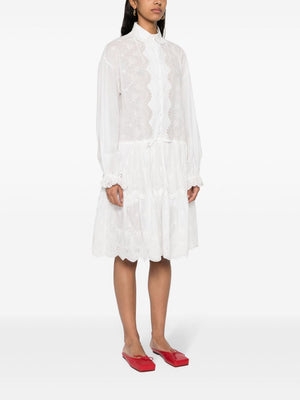 ERMANNO SCERVINO Embroidered Mini Shirt Dress