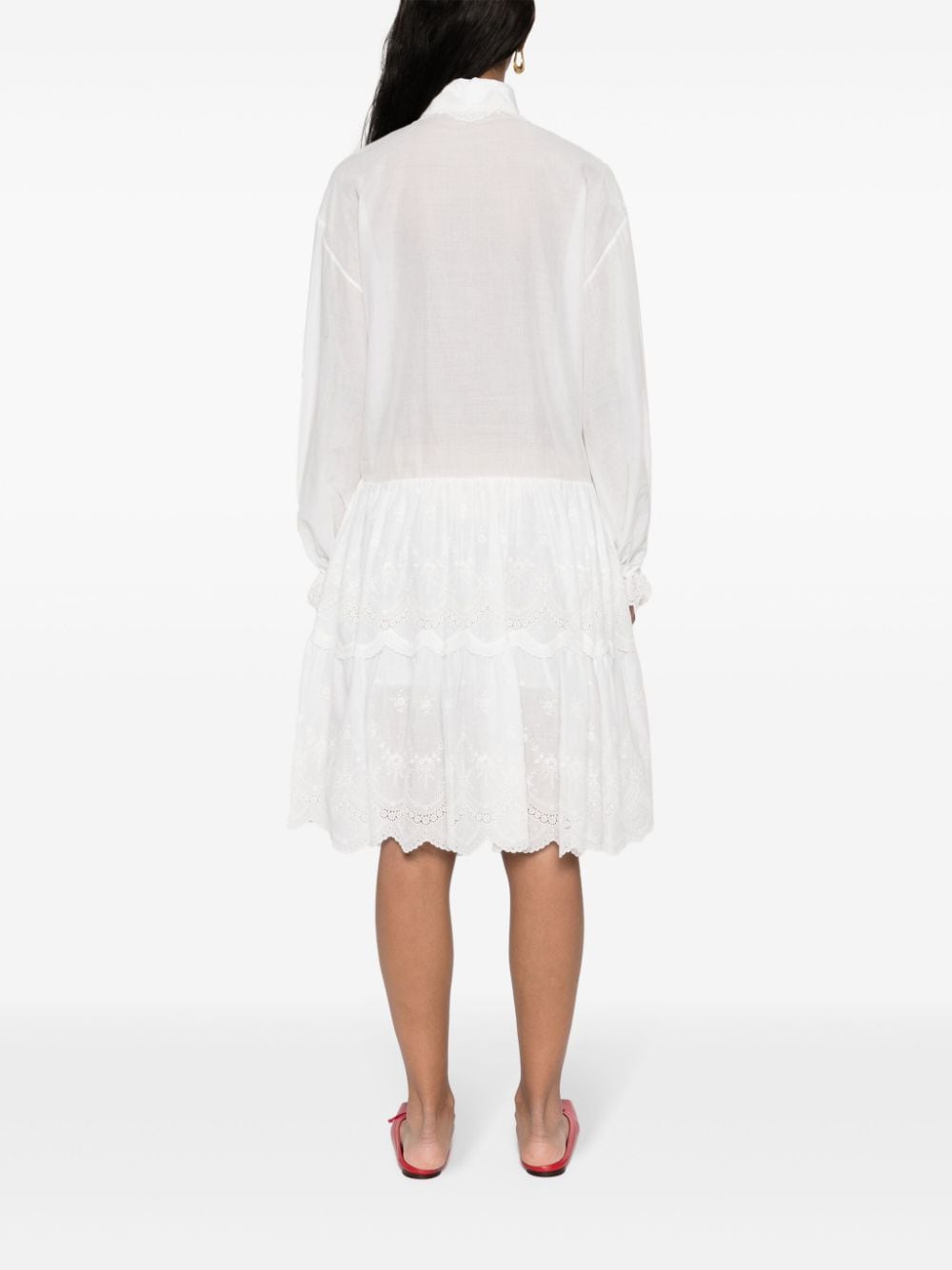 ERMANNO SCERVINO Embroidered Mini Shirt Dress