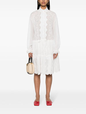 ERMANNO SCERVINO Embroidered Mini Shirt Dress