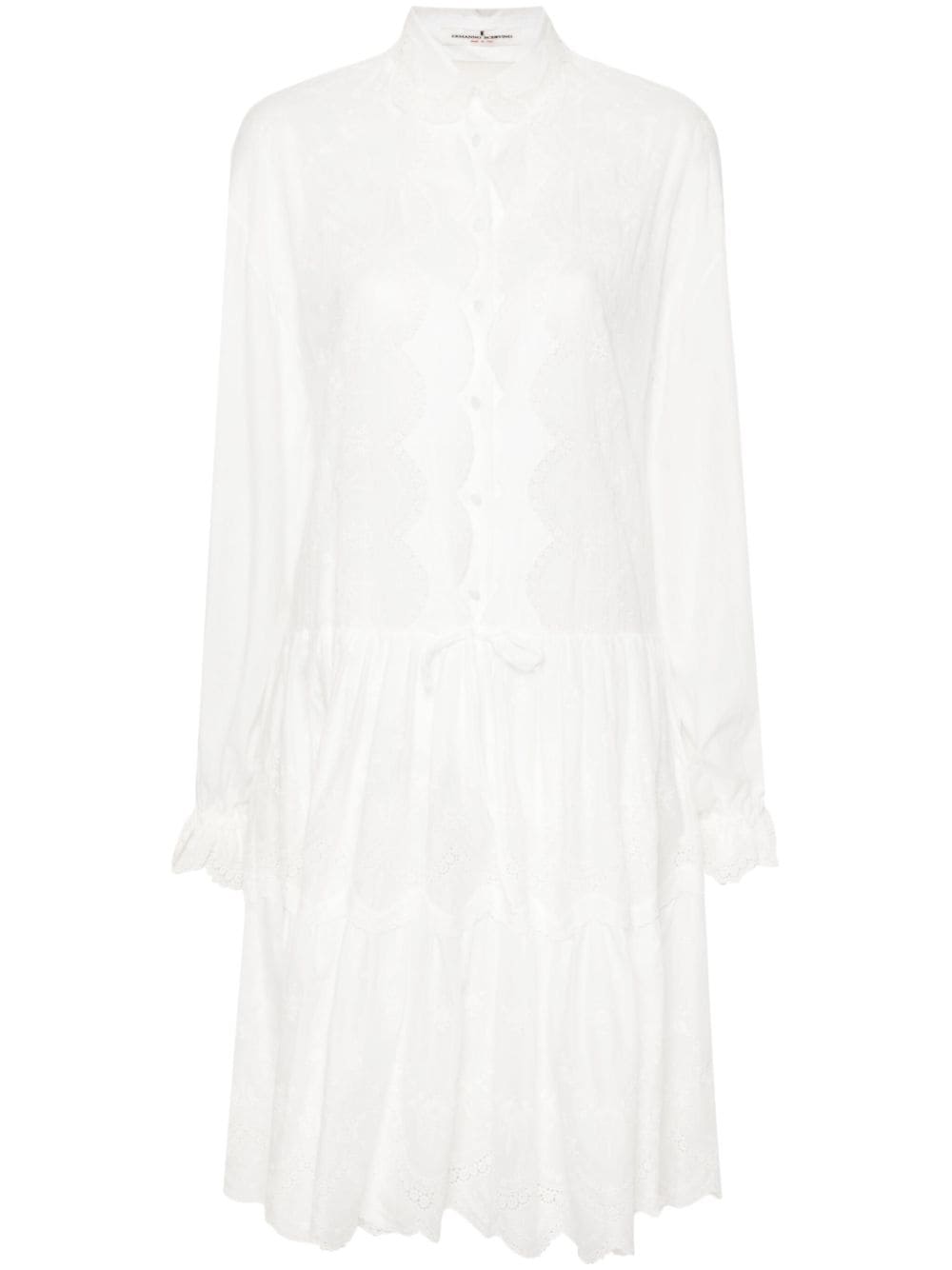 ERMANNO SCERVINO Embroidered Mini Shirt Dress