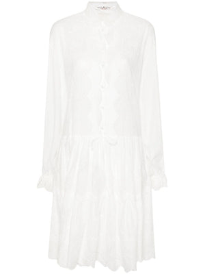 ERMANNO SCERVINO Embroidered Mini Shirt Dress