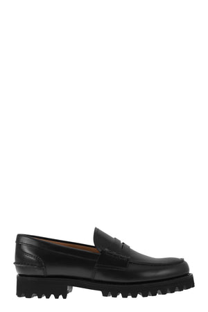 CHURCH'S Elegant Smoked Calfskin Moccasins