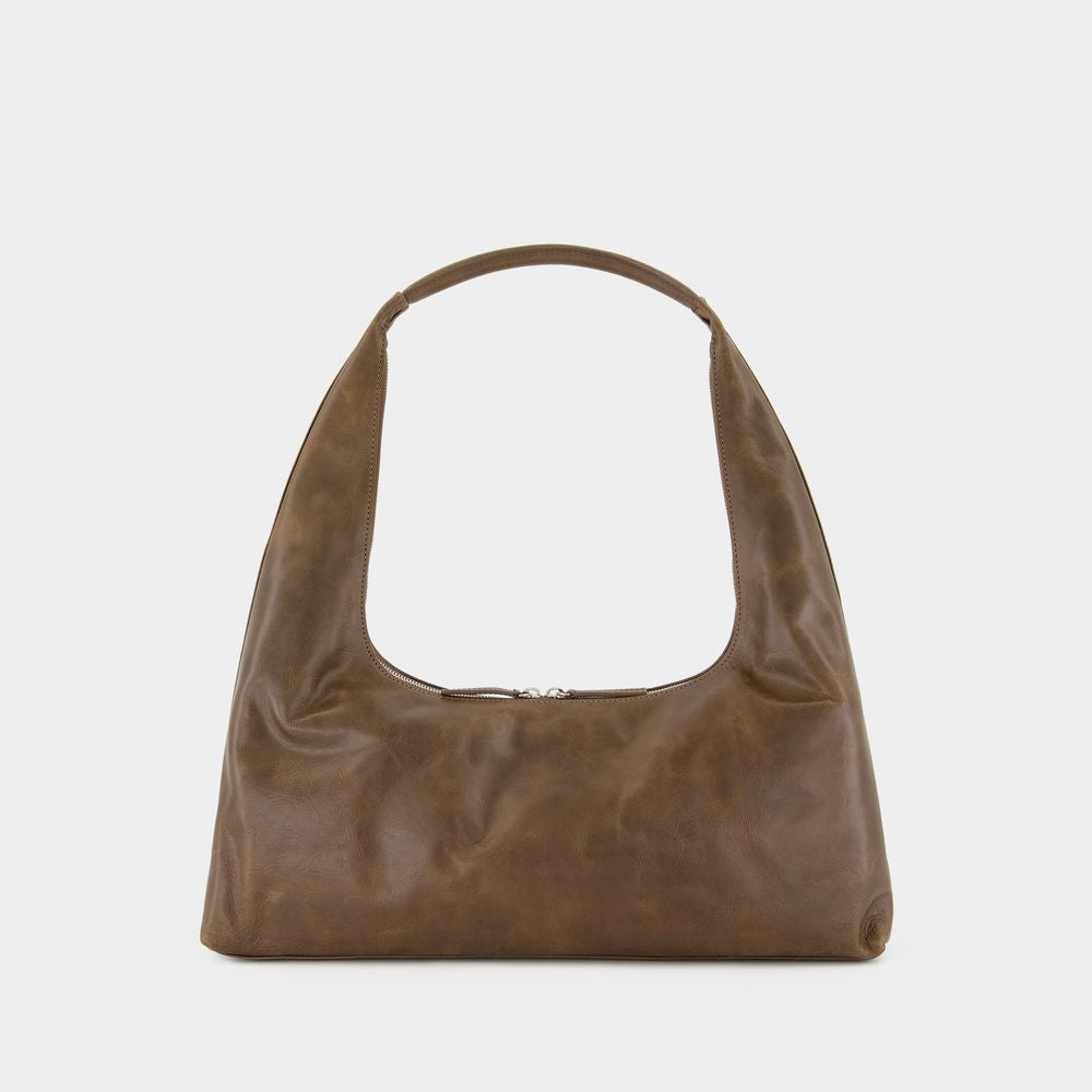 MARGESHERWOOD Large Leather Shoulder Handbag