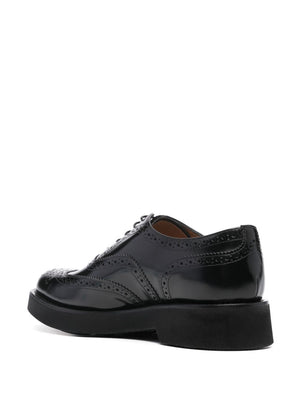 CHURCH'S Women's Luxurious Oxford Richelieu Shoes - Smoke Finish