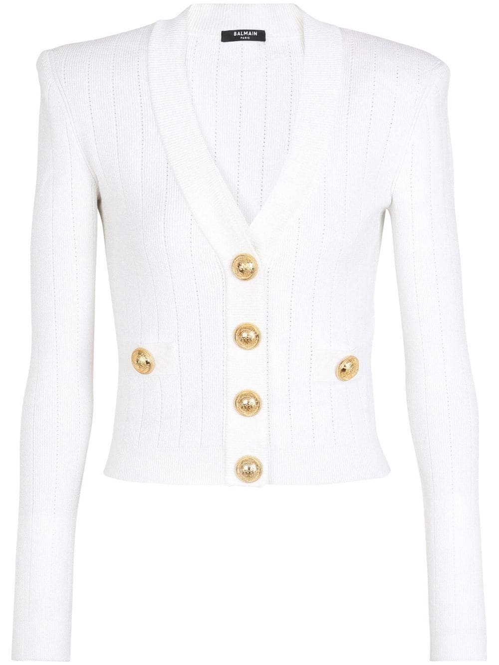 BALMAIN Buttoned V-Neck Cardigan