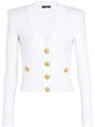 BALMAIN Buttoned V-Neck Cardigan