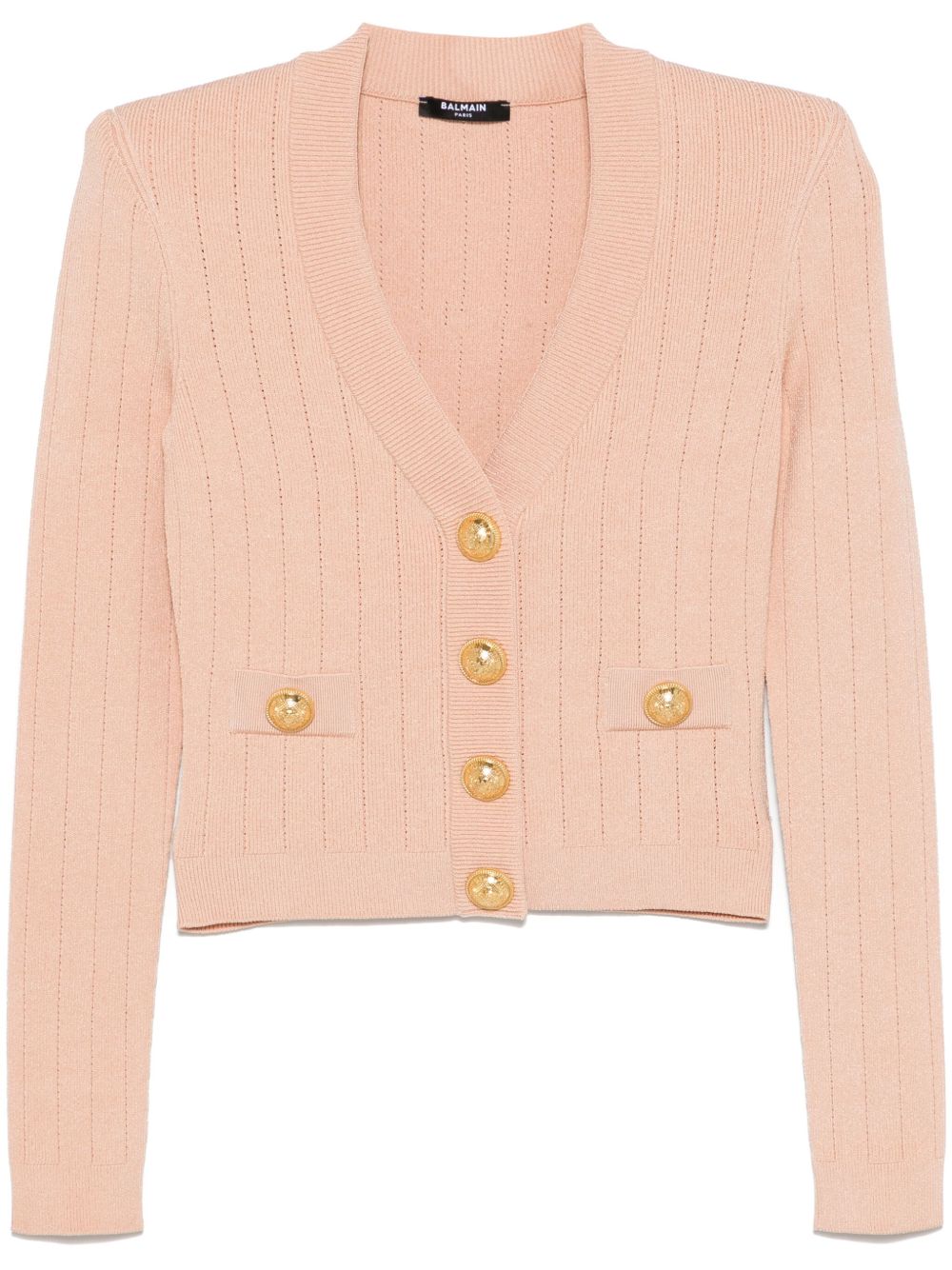 BALMAIN Buttoned V-Neck Cardigan