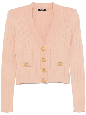 BALMAIN Buttoned V-Neck Cardigan